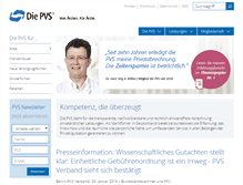 Tablet Screenshot of die-pvs.de